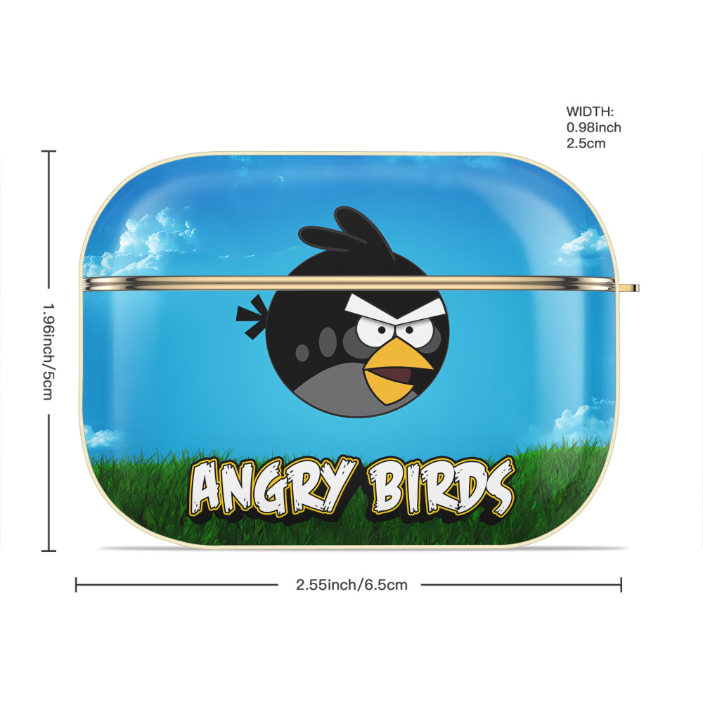 Angry Birds アングリーバード 【AirPods Pro用】ハードシェル保護ケース｜耐衝撃・防指紋・カラビナ付き商品仕様