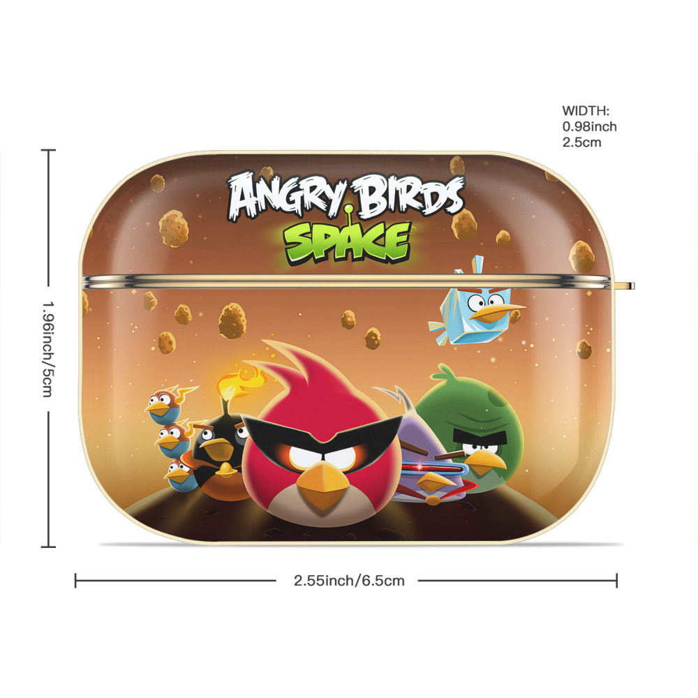 Angry Birds アングリーバード 【AirPods Pro用】ハードシェル保護ケース｜耐衝撃・防指紋・カラビナ付き商品仕様