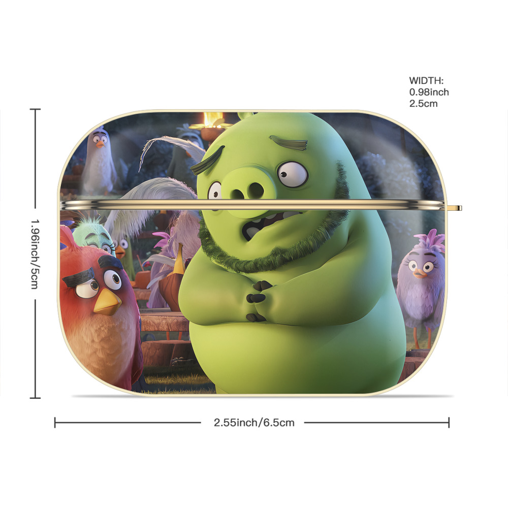 Angry Birds アングリーバード 【AirPods Pro用】ハードシェル保護ケース｜耐衝撃・防指紋・カラビナ付き商品仕様