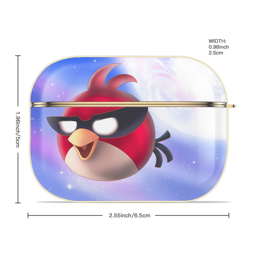 Angry Birds アングリーバード 【AirPods Pro用】ハードシェル保護ケース｜耐衝撃・防指紋・カラビナ付き商品仕様