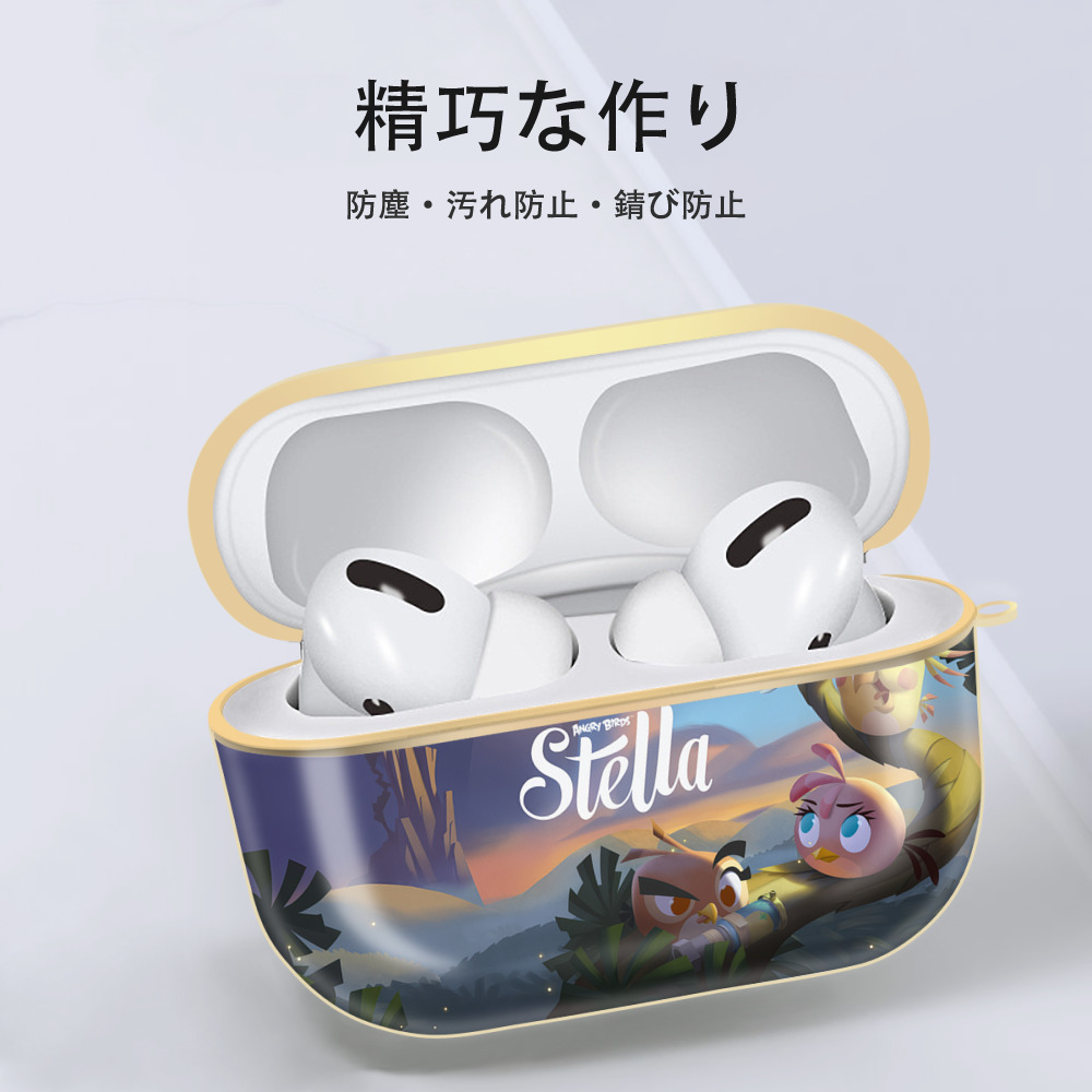 Angry Birds アングリーバード 【AirPods Pro用】ハードシェル保護ケース｜耐衝撃・防指紋・カラビナ付き商品仕様