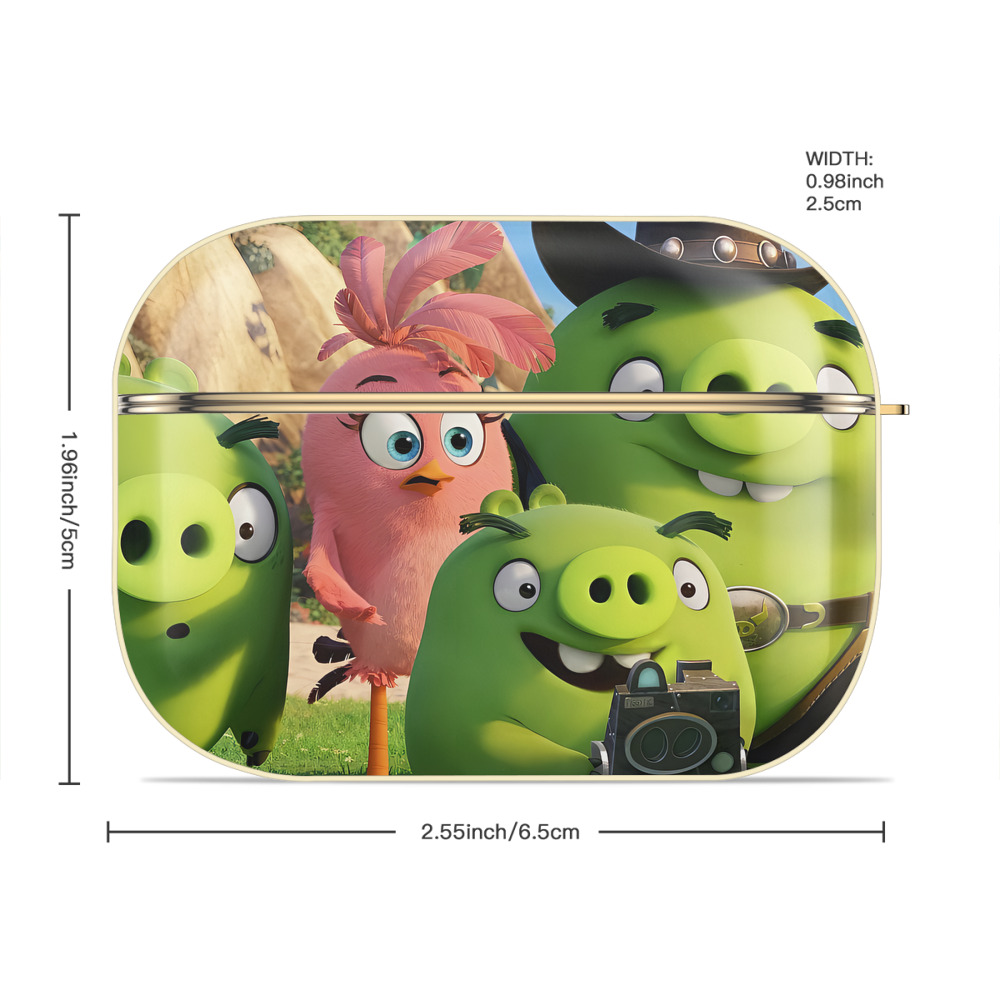 Angry Birds アングリーバード 【AirPods Pro用】ハードシェル保護ケース｜耐衝撃・防指紋・カラビナ付き商品仕様