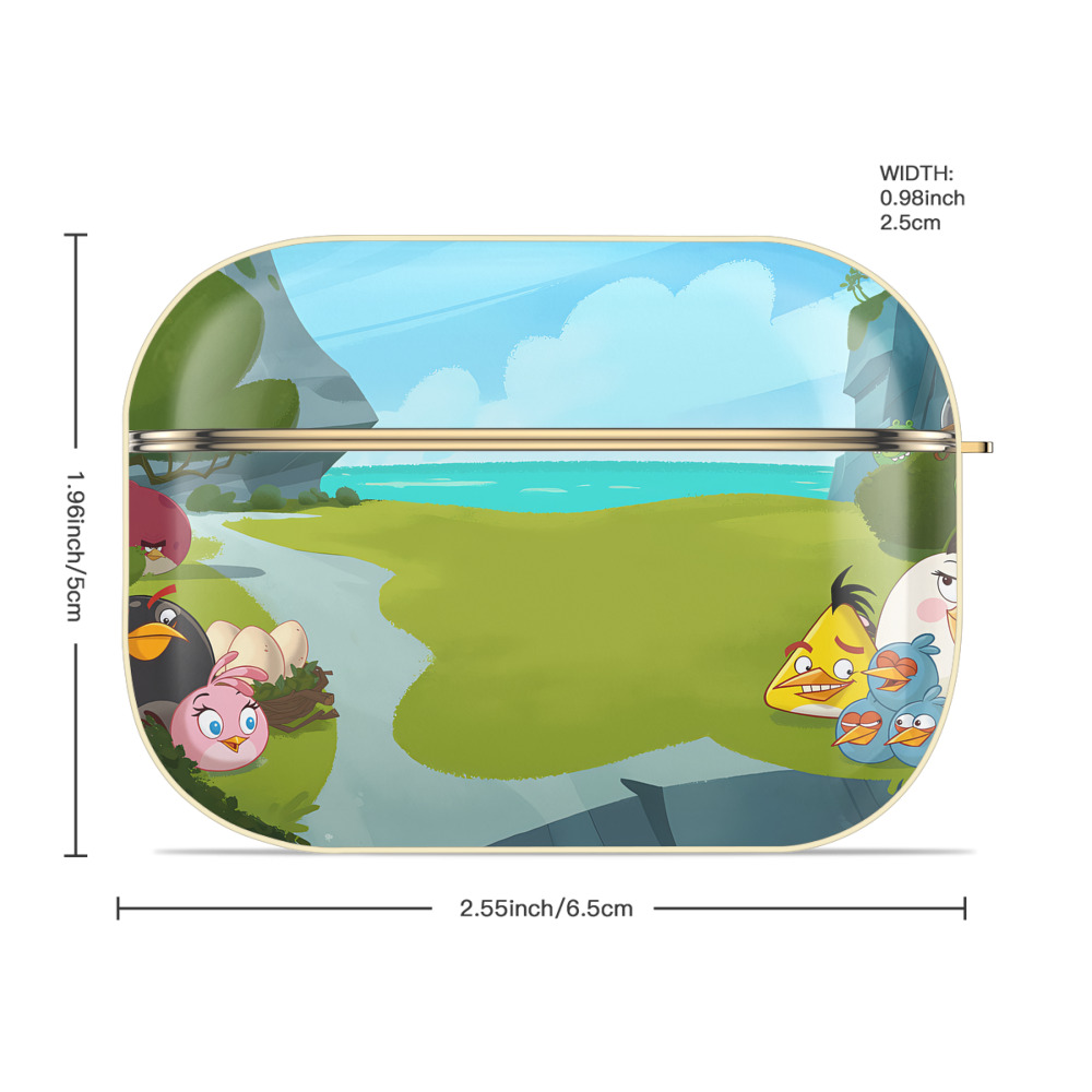 Angry Birds アングリーバード 【AirPods Pro用】ハードシェル保護ケース｜耐衝撃・防指紋・カラビナ付き商品仕様