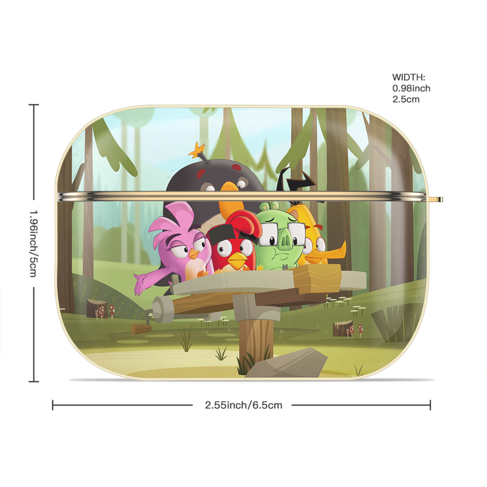 Angry Birds アングリーバード 【AirPods Pro用】ハードシェル保護ケース｜耐衝撃・防指紋・カラビナ付き商品仕様