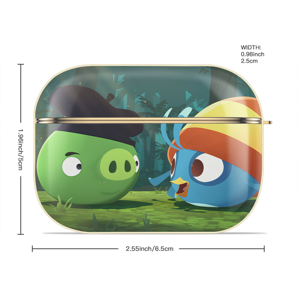 Angry Birds アングリーバード 【AirPods Pro用】ハードシェル保護ケース｜耐衝撃・防指紋・カラビナ付き商品仕様