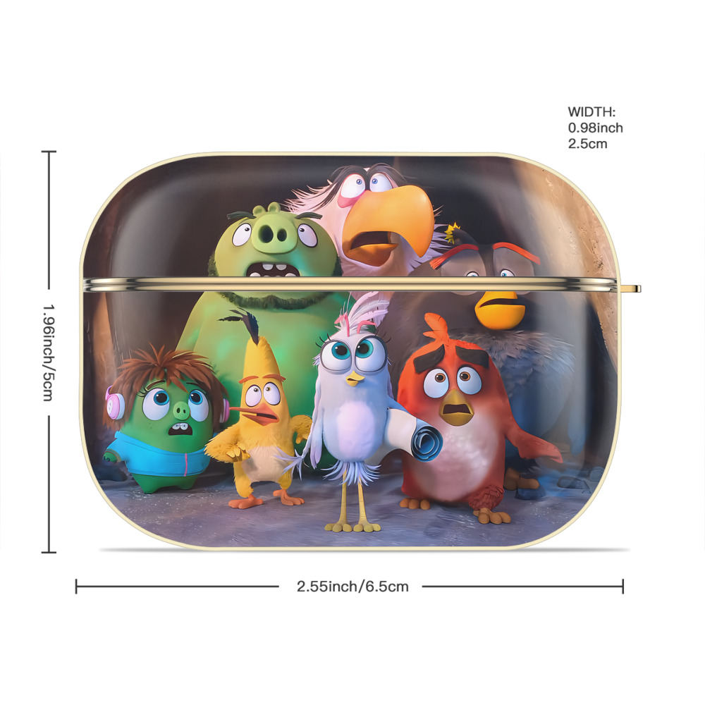 Angry Birds アングリーバード 【AirPods Pro用】ハードシェル保護ケース｜耐衝撃・防指紋・カラビナ付き商品仕様