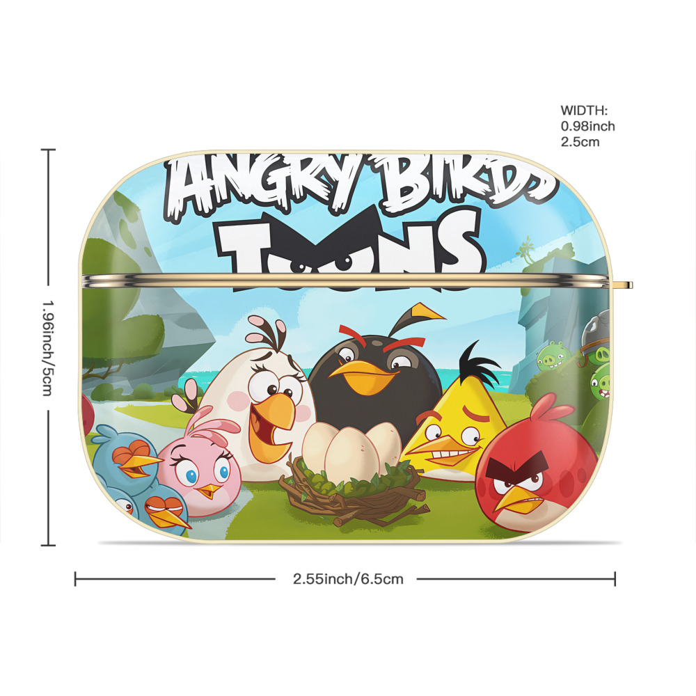 Angry Birds アングリーバード 【AirPods Pro用】ハードシェル保護ケース｜耐衝撃・防指紋・カラビナ付き商品仕様