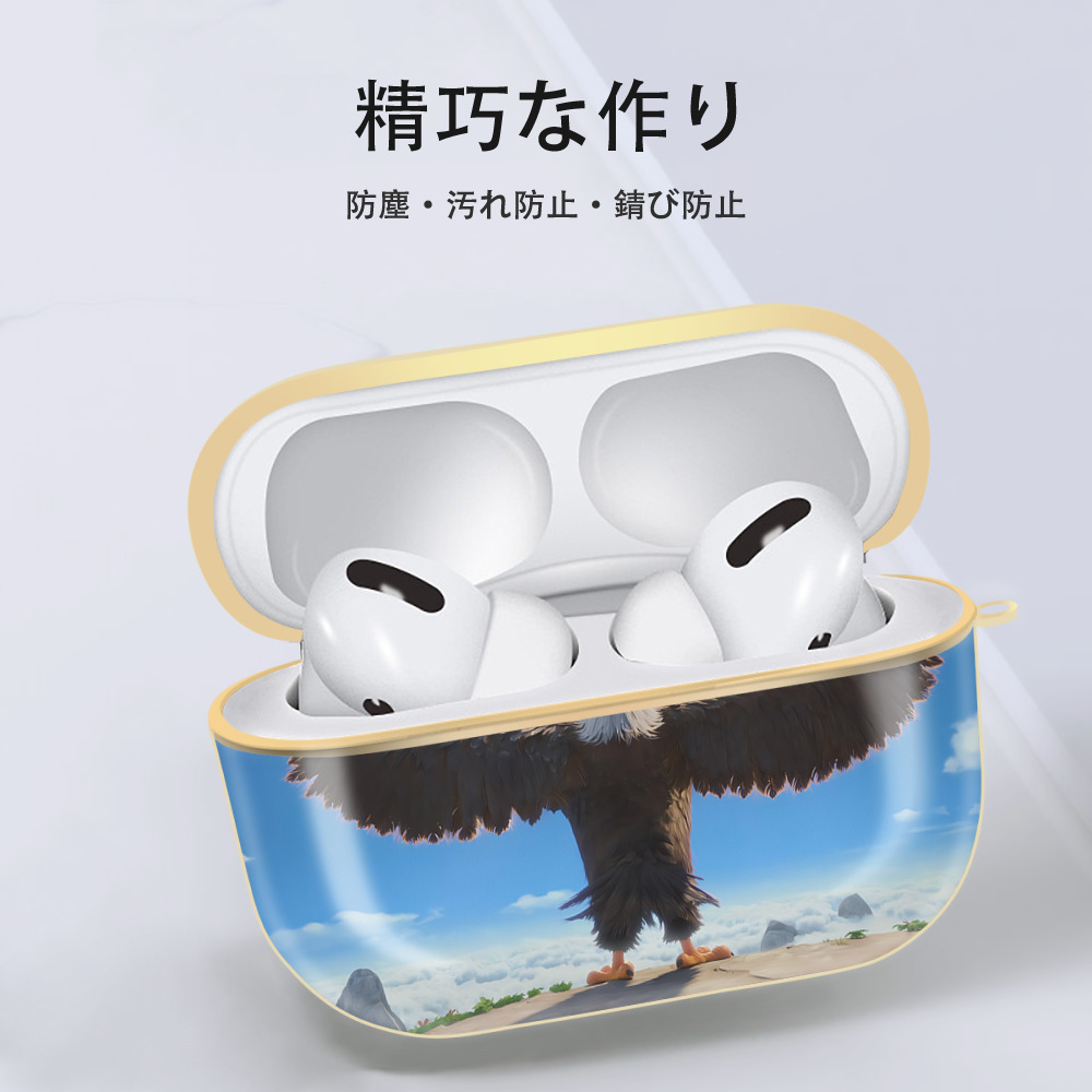 Angry Birds アングリーバード 【AirPods Pro用】ハードシェル保護ケース｜耐衝撃・防指紋・カラビナ付き商品仕様