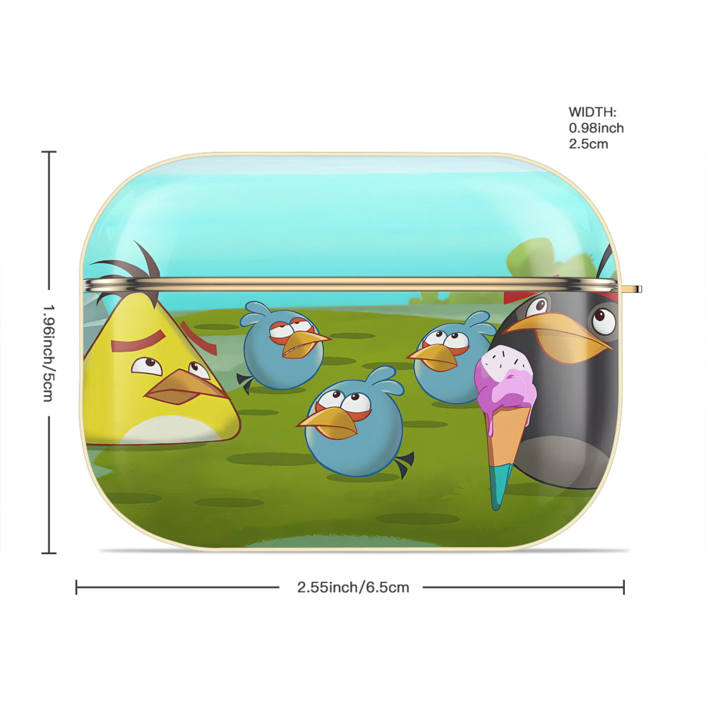 Angry Birds アングリーバード 【AirPods Pro用】ハードシェル保護ケース｜耐衝撃・防指紋・カラビナ付き商品仕様