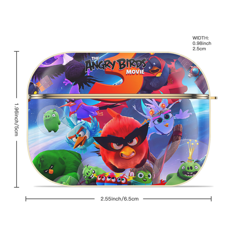 Angry Birds アングリーバード 【AirPods Pro用】ハードシェル保護ケース｜耐衝撃・防指紋・カラビナ付き商品仕様