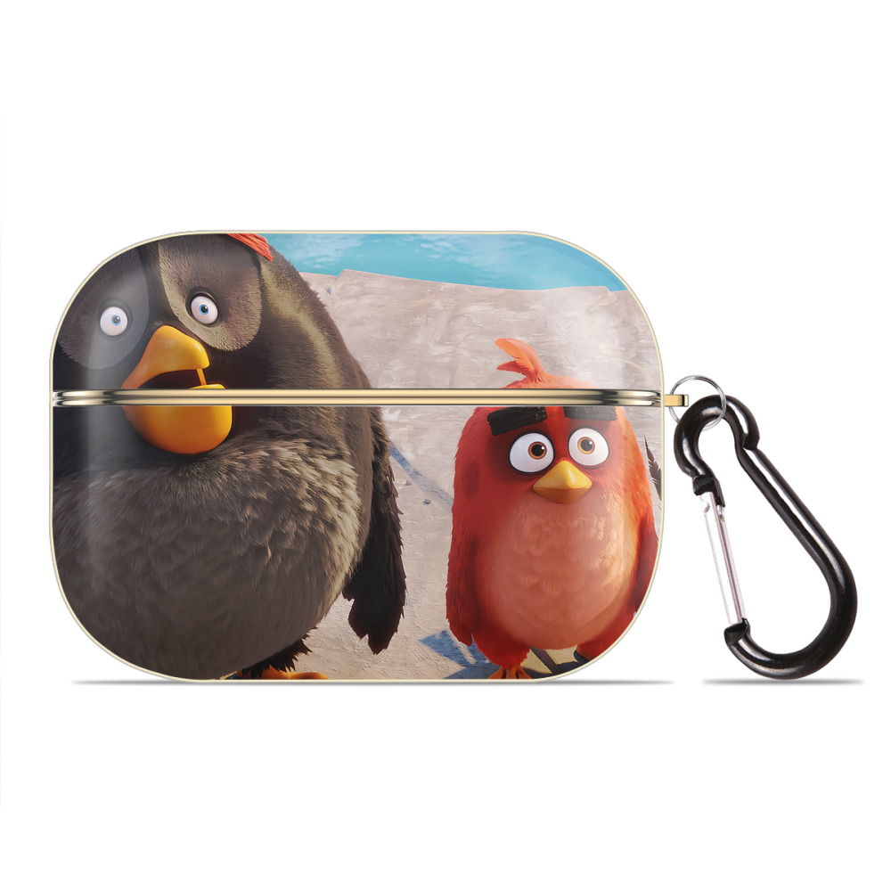 （画像用） Angry Birds アングリーバード 【AirPods Pro用】ハードシェル保護ケース｜耐衝撃・防指紋・カラビナ付き商品仕様