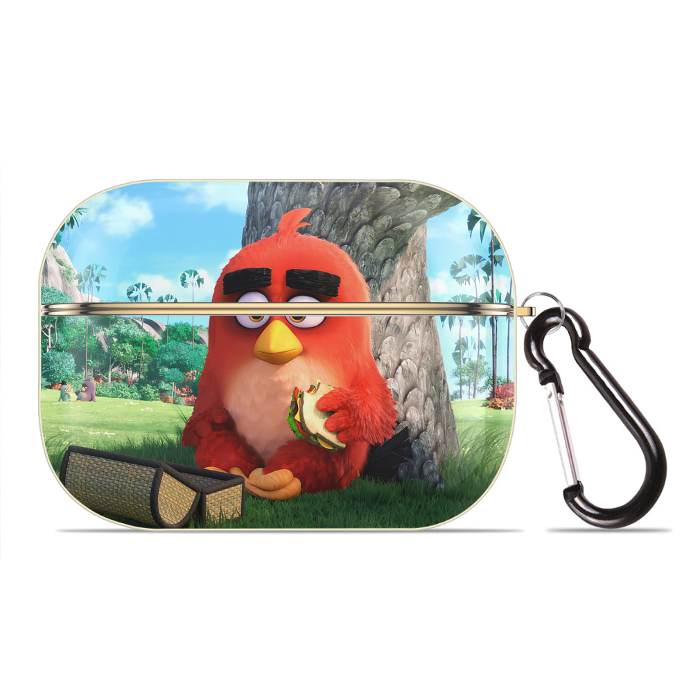 （画像用） Angry Birds アングリーバード 【AirPods Pro用】ハードシェル保護ケース｜耐衝撃・防指紋・カラビナ付き商品仕様