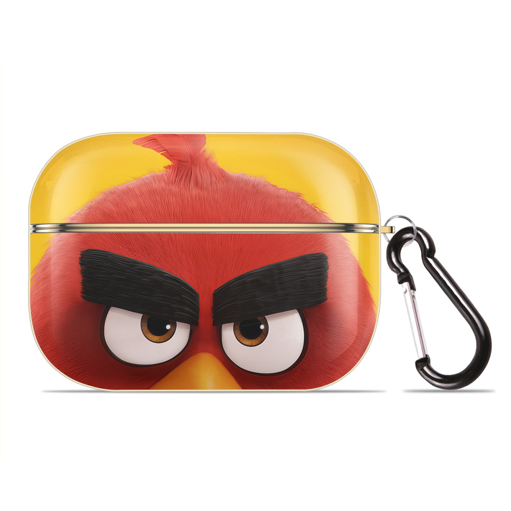 （画像用） Angry Birds アングリーバード 【AirPods Pro用】ハードシェル保護ケース｜耐衝撃・防指紋・カラビナ付き商品仕様