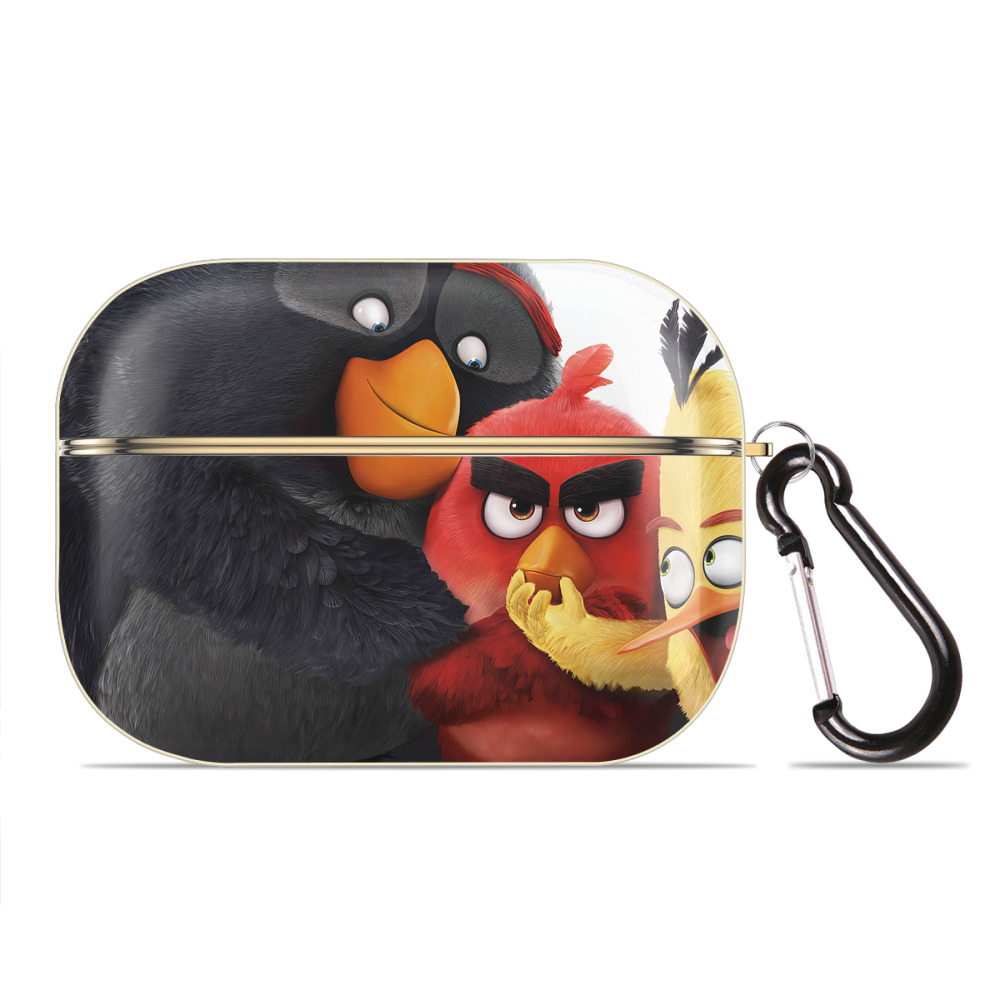 （画像用） Angry Birds アングリーバード 【AirPods Pro用】ハードシェル保護ケース｜耐衝撃・防指紋・カラビナ付き商品仕様