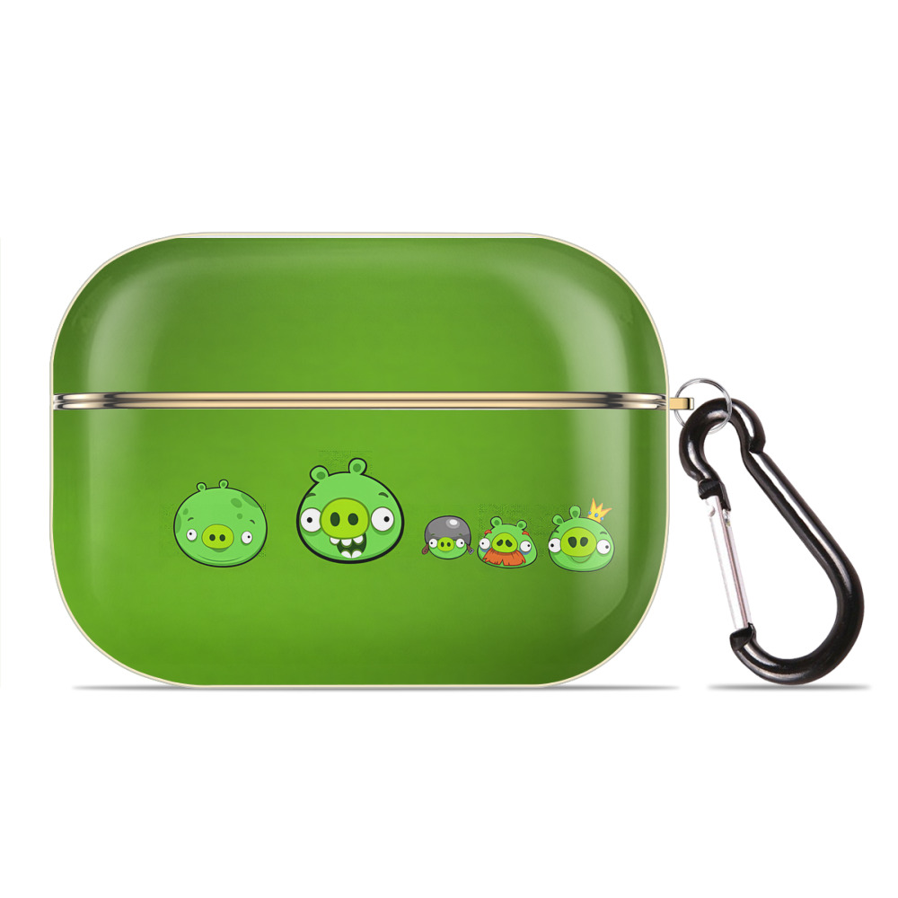 （画像用） Angry Birds アングリーバード 【AirPods Pro用】ハードシェル保護ケース｜耐衝撃・防指紋・カラビナ付き商品仕様