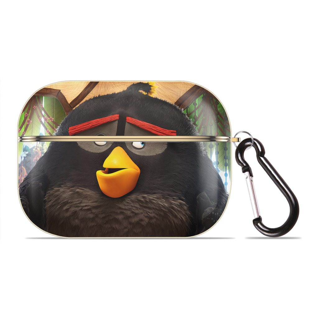 （画像用） Angry Birds アングリーバード 【AirPods Pro用】ハードシェル保護ケース｜耐衝撃・防指紋・カラビナ付き商品仕様
