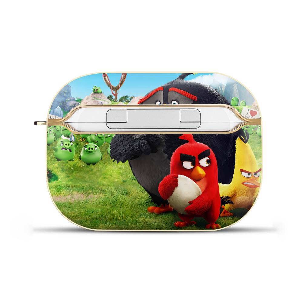 （画像用） Angry Birds アングリーバード 【AirPods Pro用】ハードシェル保護ケース｜耐衝撃・防指紋・カラビナ付き商品仕様