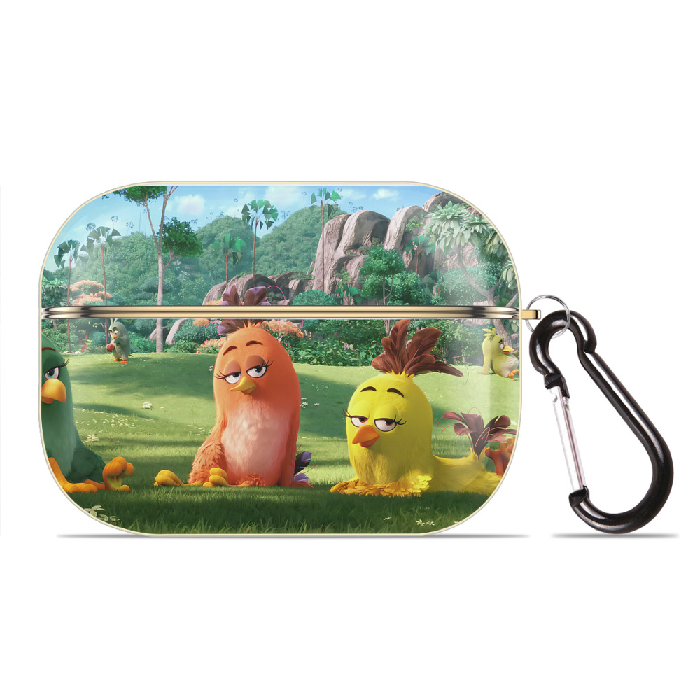 （画像用） Angry Birds アングリーバード 【AirPods Pro用】ハードシェル保護ケース｜耐衝撃・防指紋・カラビナ付き商品仕様