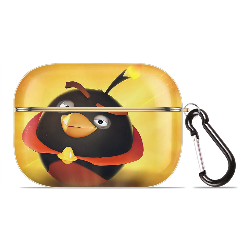 （画像用） Angry Birds アングリーバード 【AirPods Pro用】ハードシェル保護ケース｜耐衝撃・防指紋・カラビナ付き商品仕様
