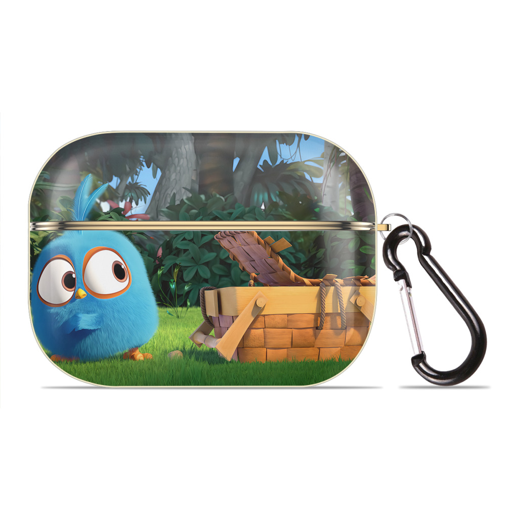 （画像用） Angry Birds アングリーバード 【AirPods Pro用】ハードシェル保護ケース｜耐衝撃・防指紋・カラビナ付き商品仕様