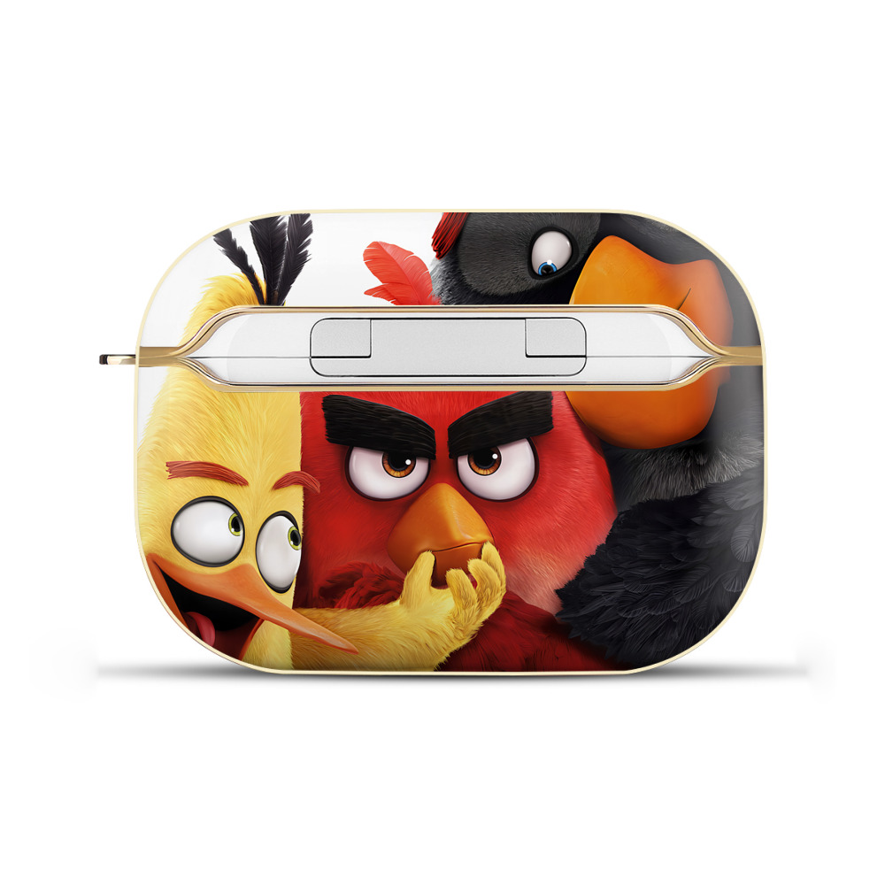 （画像用） Angry Birds アングリーバード 【AirPods Pro用】ハードシェル保護ケース｜耐衝撃・防指紋・カラビナ付き商品仕様