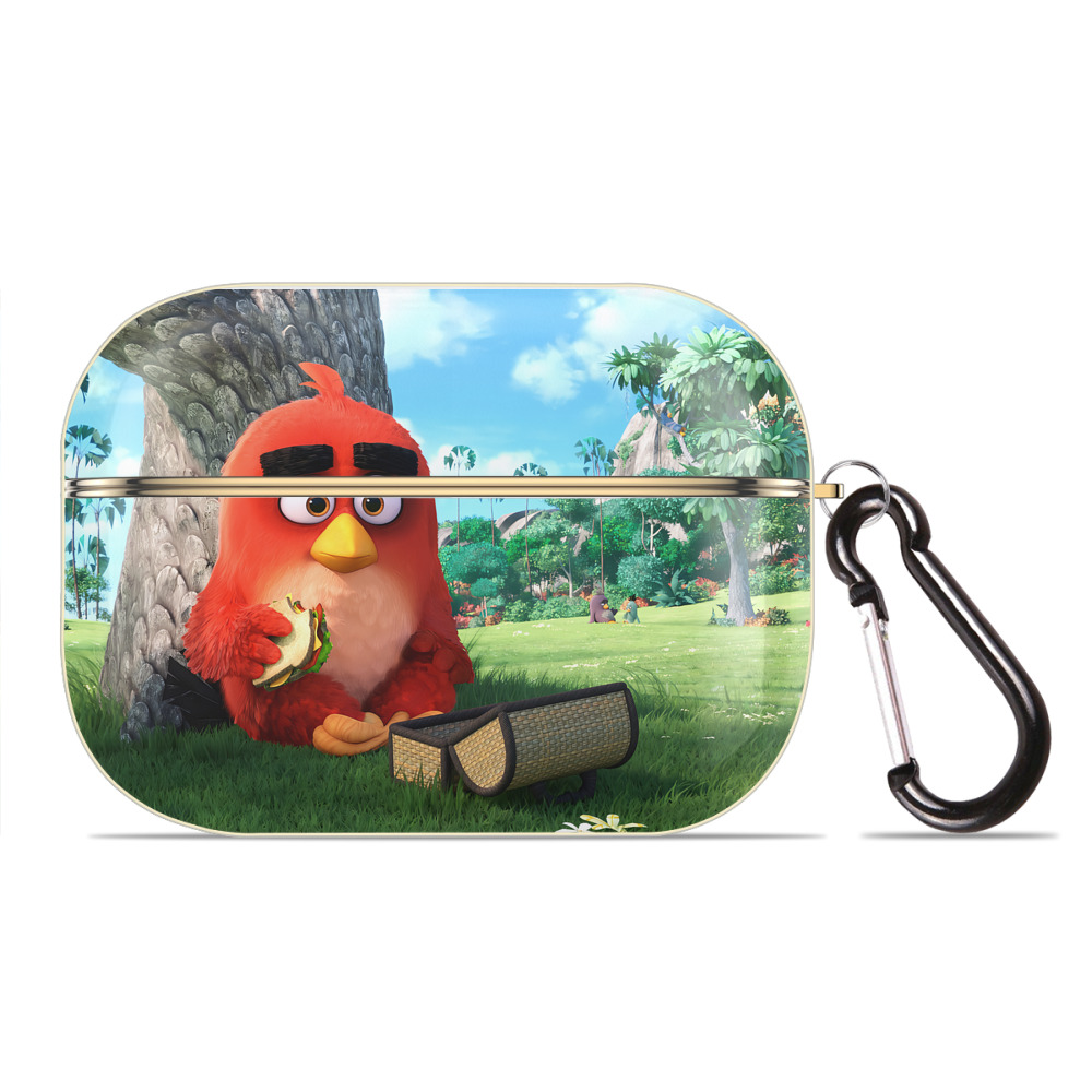 （画像用） Angry Birds アングリーバード 【AirPods Pro用】ハードシェル保護ケース｜耐衝撃・防指紋・カラビナ付き商品仕様