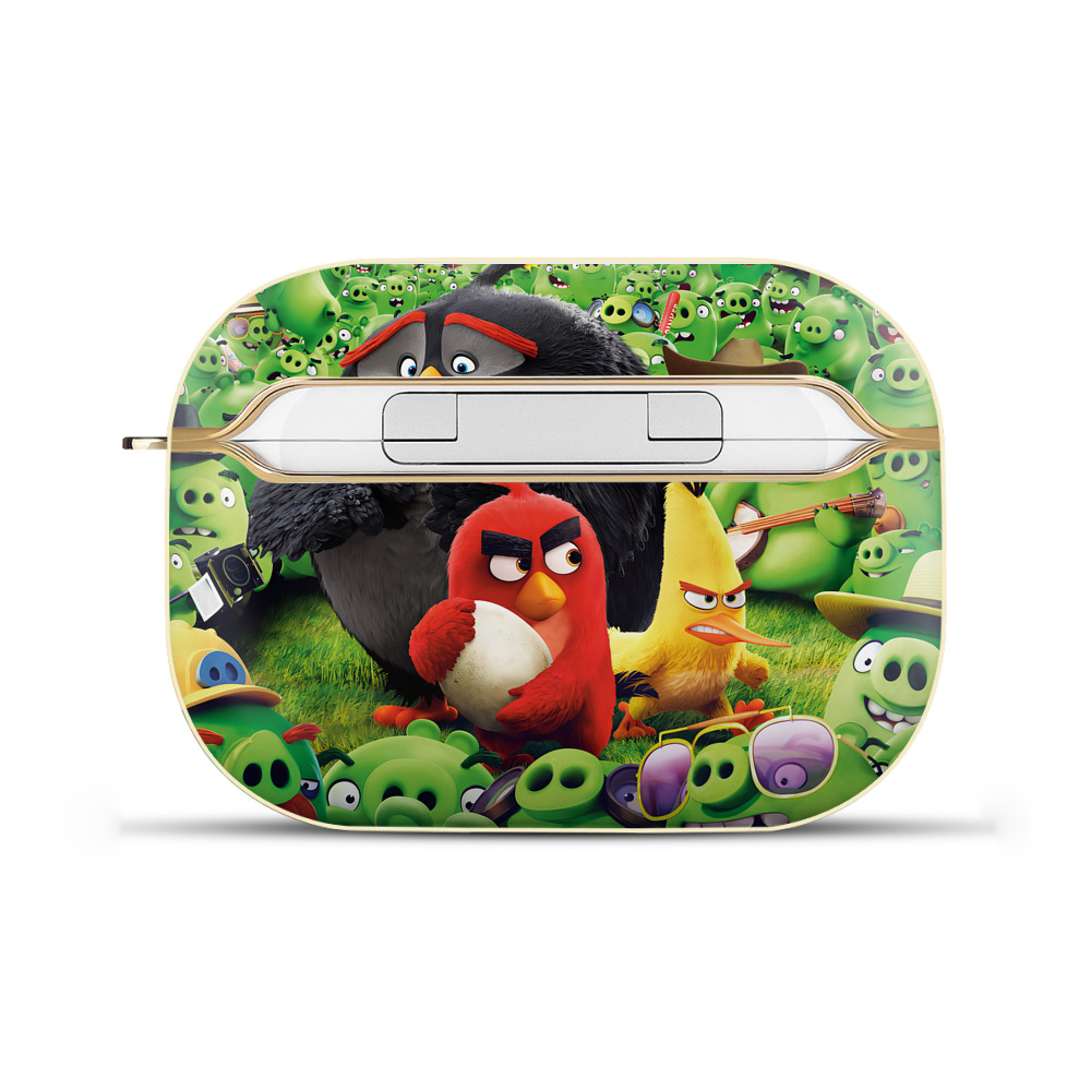 （画像用） Angry Birds アングリーバード 【AirPods Pro用】ハードシェル保護ケース｜耐衝撃・防指紋・カラビナ付き商品仕様