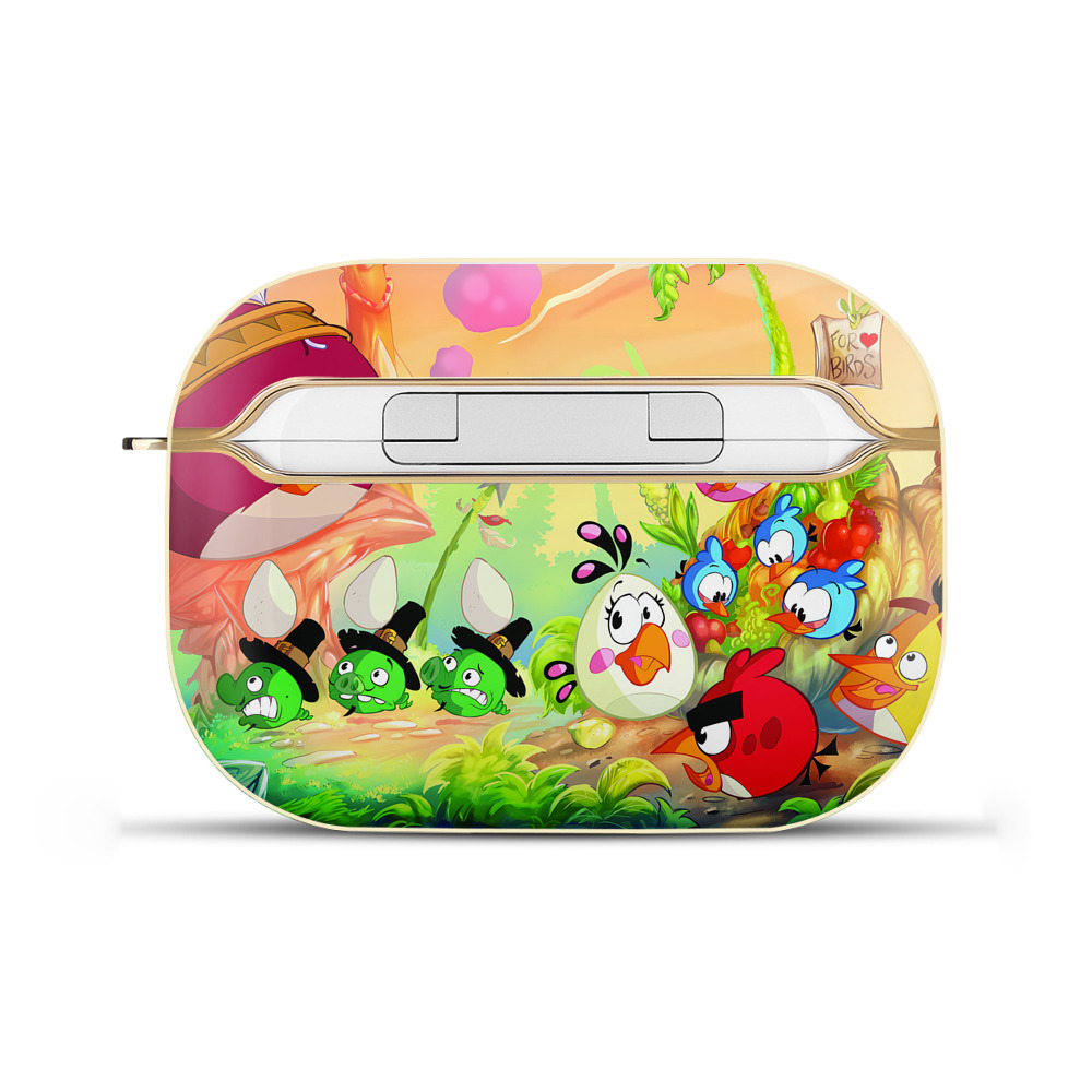 （画像用） Angry Birds アングリーバード 【AirPods Pro用】ハードシェル保護ケース｜耐衝撃・防指紋・カラビナ付き商品仕様