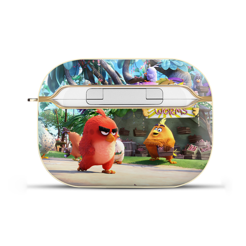 （画像用） Angry Birds アングリーバード 【AirPods Pro用】ハードシェル保護ケース｜耐衝撃・防指紋・カラビナ付き商品仕様