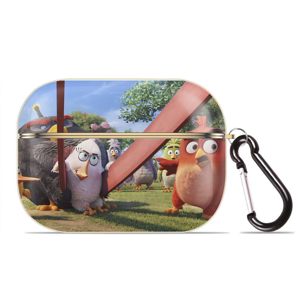 （画像用） Angry Birds アングリーバード 【AirPods Pro用】ハードシェル保護ケース｜耐衝撃・防指紋・カラビナ付き商品仕様