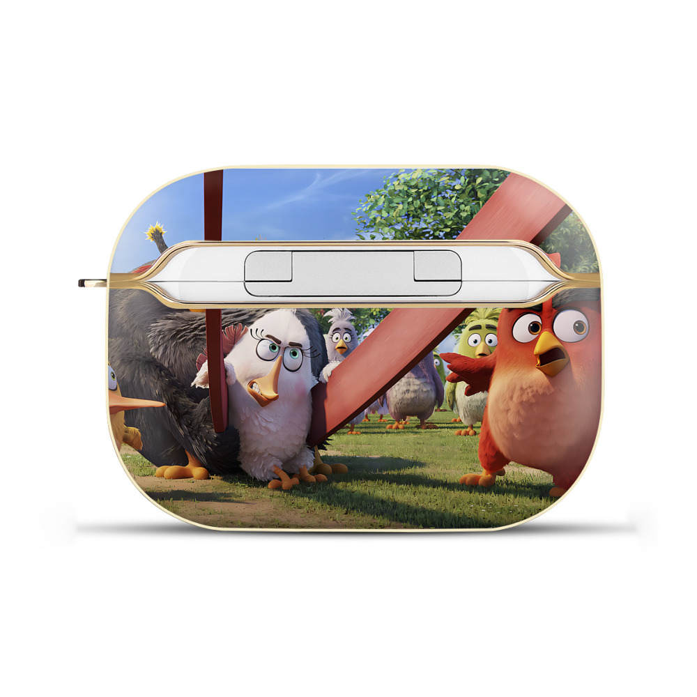 （画像用） Angry Birds アングリーバード 【AirPods Pro用】ハードシェル保護ケース｜耐衝撃・防指紋・カラビナ付き商品仕様