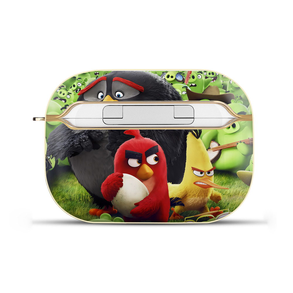 （画像用） Angry Birds アングリーバード 【AirPods Pro用】ハードシェル保護ケース｜耐衝撃・防指紋・カラビナ付き商品仕様