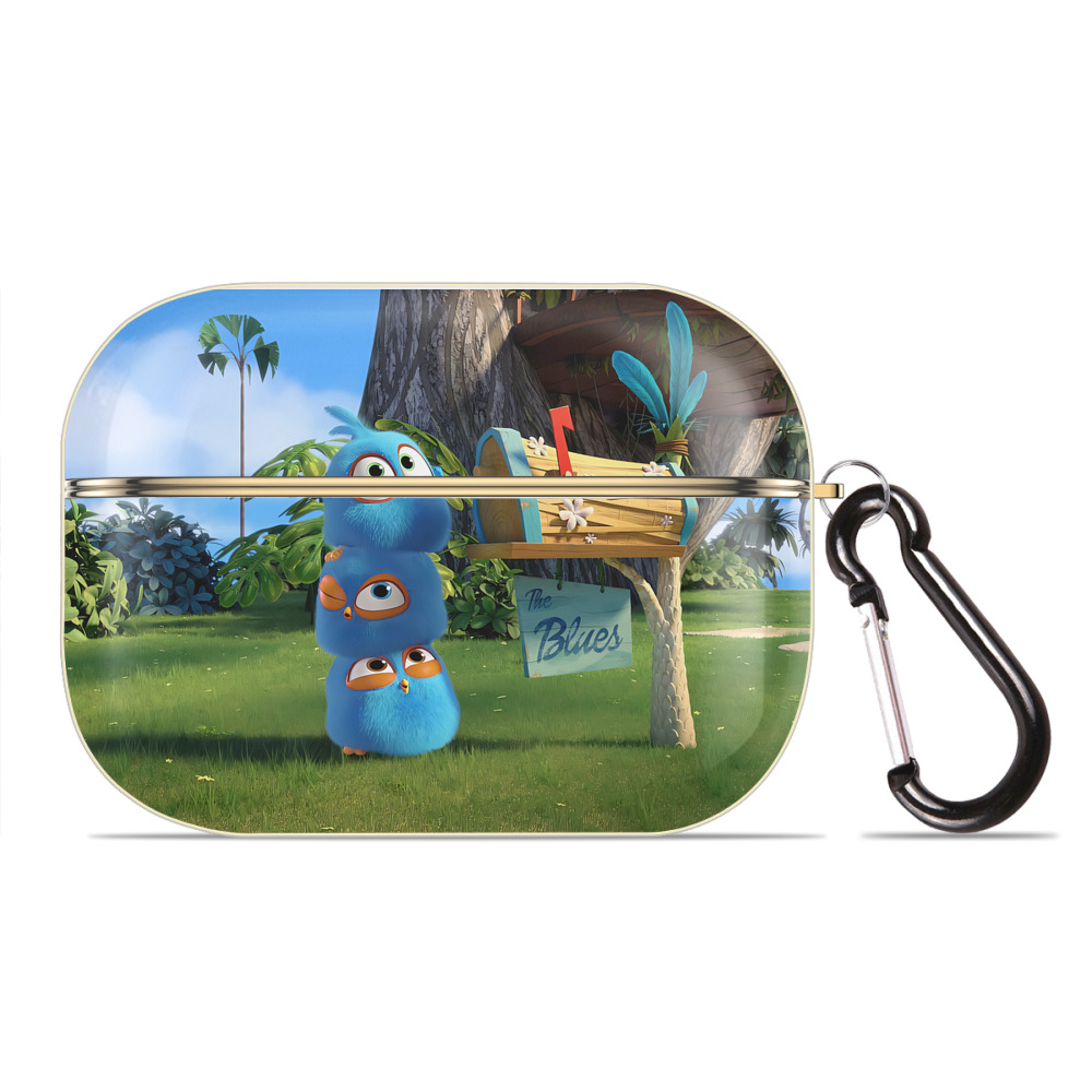 （画像用） Angry Birds アングリーバード 【AirPods Pro用】ハードシェル保護ケース｜耐衝撃・防指紋・カラビナ付き商品仕様