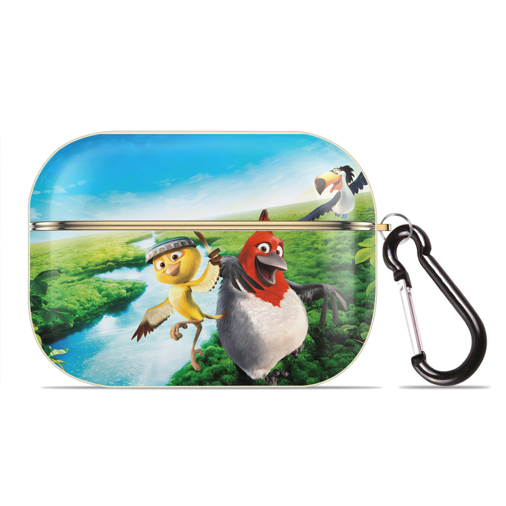 （画像用） Angry Birds アングリーバード 【AirPods Pro用】ハードシェル保護ケース｜耐衝撃・防指紋・カラビナ付き商品仕様