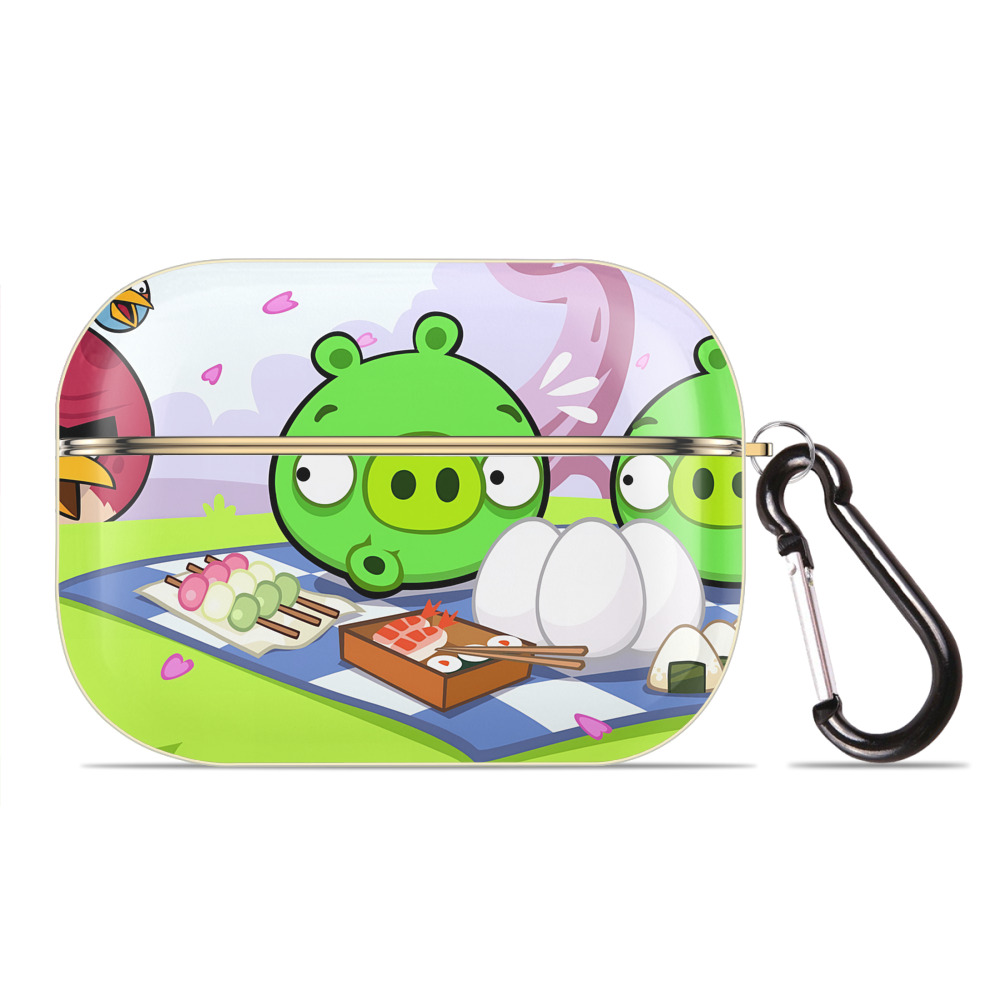 （画像用） Angry Birds アングリーバード 【AirPods Pro用】ハードシェル保護ケース｜耐衝撃・防指紋・カラビナ付き商品仕様