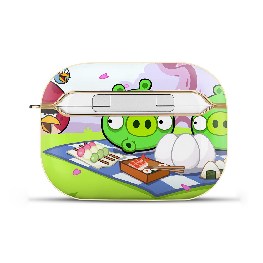 （画像用） Angry Birds アングリーバード 【AirPods Pro用】ハードシェル保護ケース｜耐衝撃・防指紋・カラビナ付き商品仕様