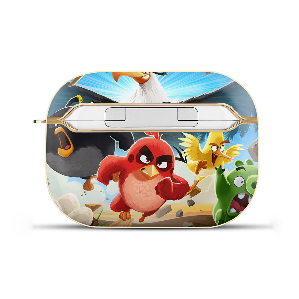 （画像用） Angry Birds アングリーバード 【AirPods Pro用】ハードシェル保護ケース｜耐衝撃・防指紋・カラビナ付き商品仕様