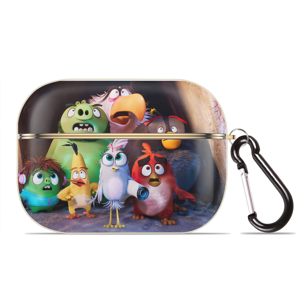 （画像用） Angry Birds アングリーバード 【AirPods Pro用】ハードシェル保護ケース｜耐衝撃・防指紋・カラビナ付き商品仕様