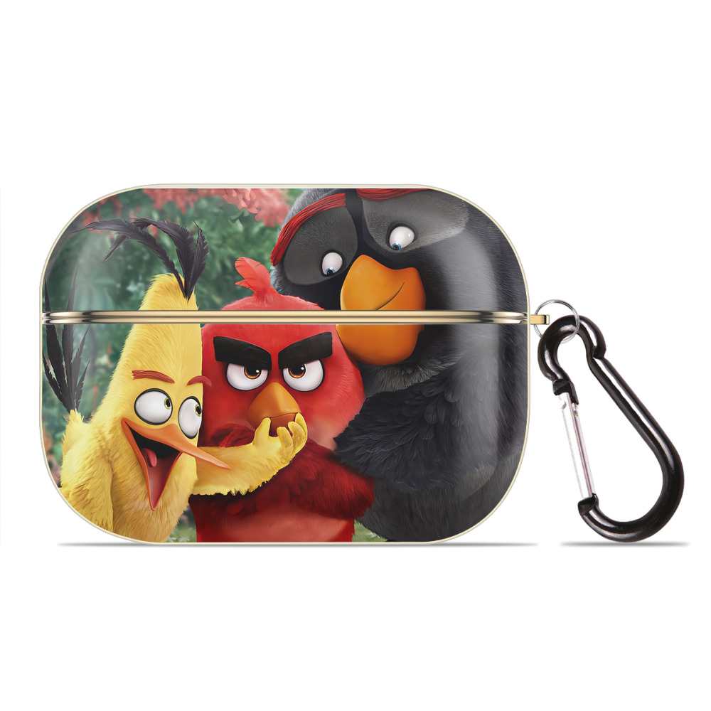 （画像用） Angry Birds アングリーバード 【AirPods Pro用】ハードシェル保護ケース｜耐衝撃・防指紋・カラビナ付き商品仕様