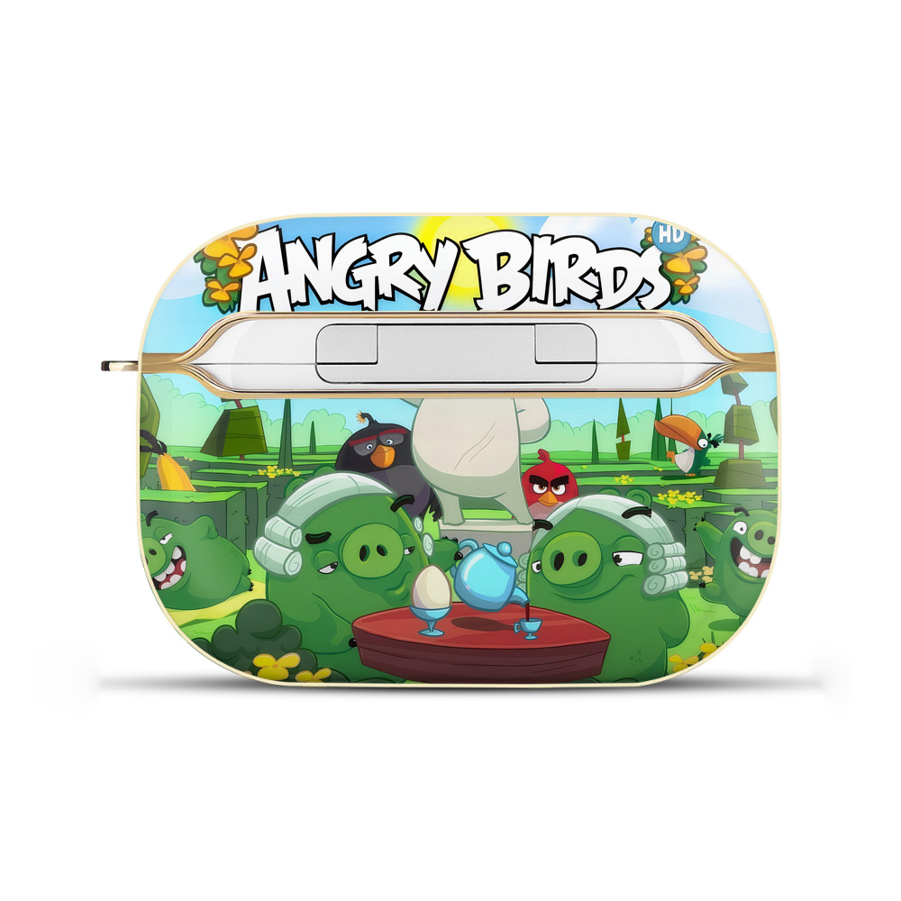 （画像用） Angry Birds アングリーバード 【AirPods Pro用】ハードシェル保護ケース｜耐衝撃・防指紋・カラビナ付き商品仕様