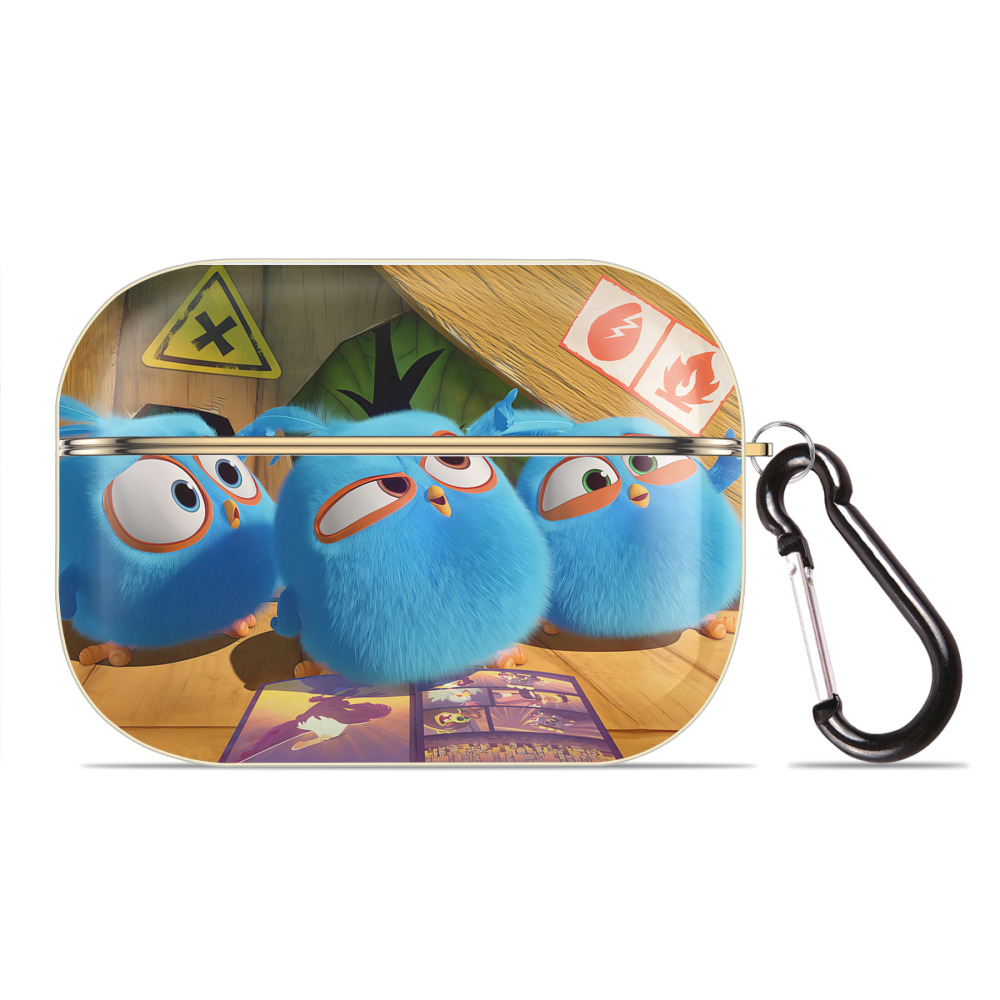 （画像用） Angry Birds アングリーバード 【AirPods Pro用】ハードシェル保護ケース｜耐衝撃・防指紋・カラビナ付き商品仕様