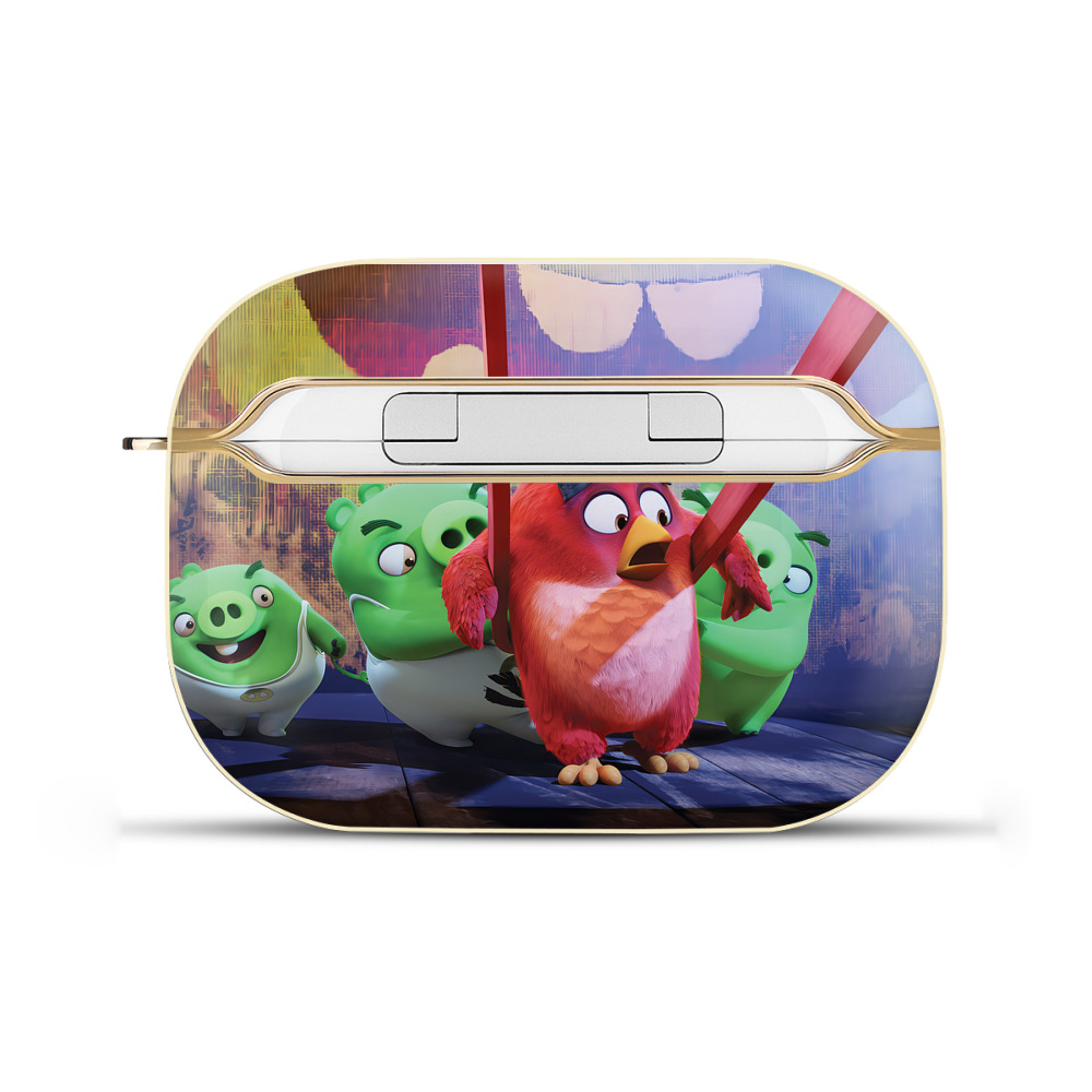 （画像用） Angry Birds アングリーバード 【AirPods Pro用】ハードシェル保護ケース｜耐衝撃・防指紋・カラビナ付き商品仕様