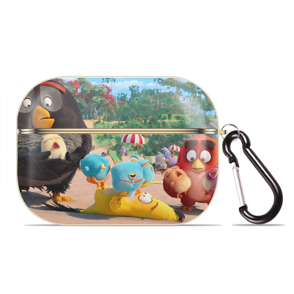 （画像用） Angry Birds アングリーバード 【AirPods Pro用】ハードシェル保護ケース｜耐衝撃・防指紋・カラビナ付き商品仕様