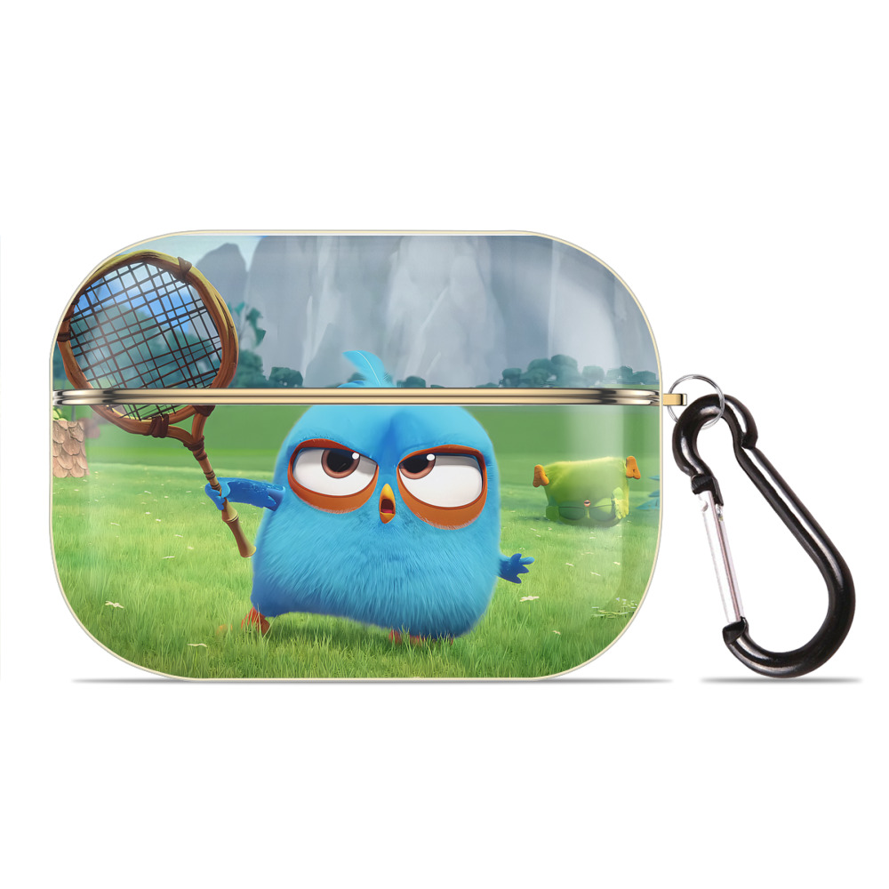 （画像用） Angry Birds アングリーバード 【AirPods Pro用】ハードシェル保護ケース｜耐衝撃・防指紋・カラビナ付き商品仕様