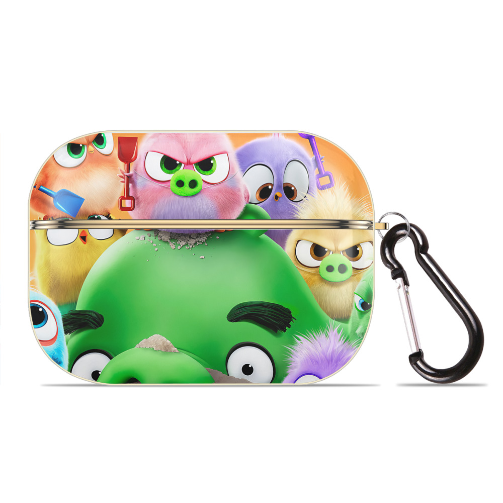 （画像用） Angry Birds アングリーバード 【AirPods Pro用】ハードシェル保護ケース｜耐衝撃・防指紋・カラビナ付き商品仕様
