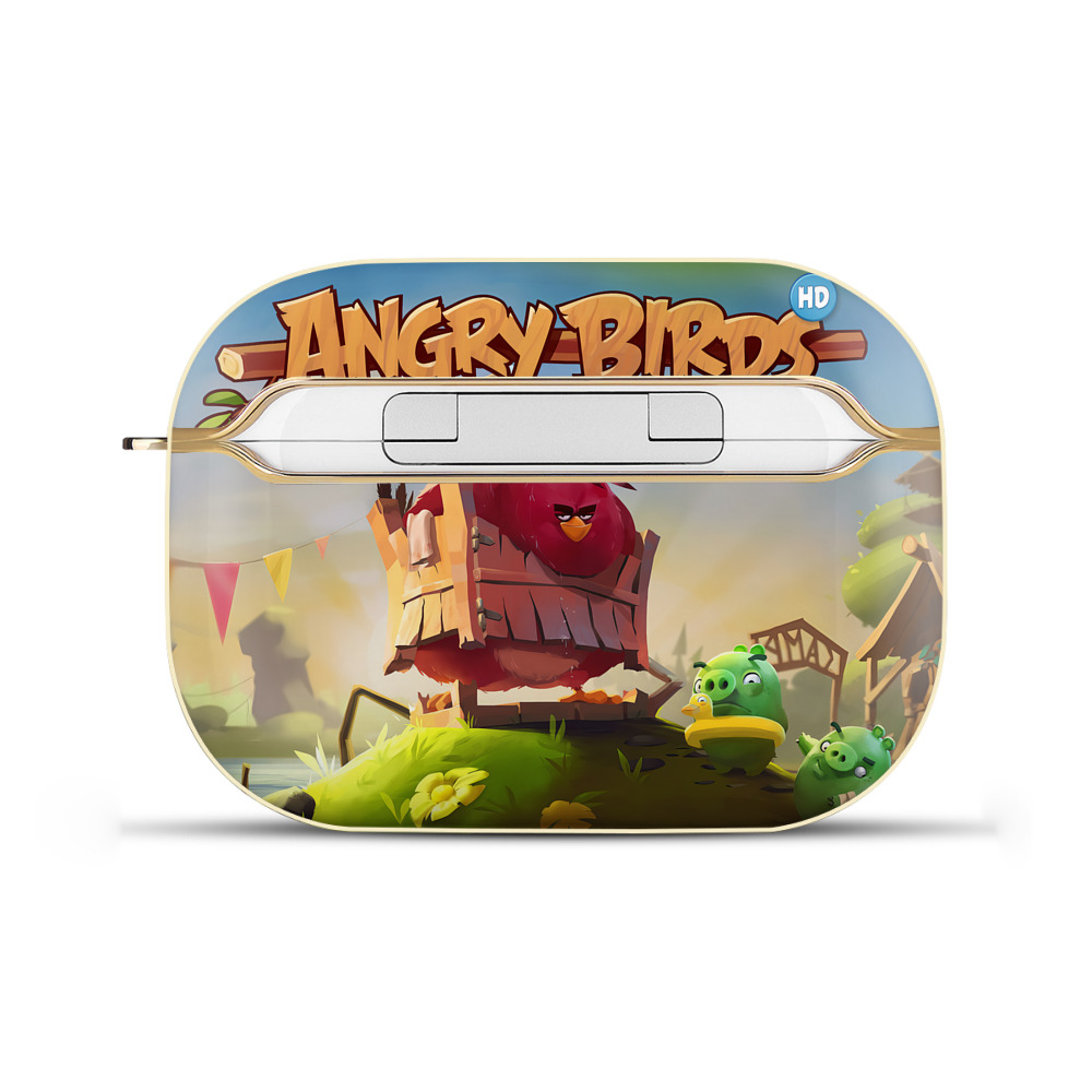 （画像用） Angry Birds アングリーバード 【AirPods Pro用】ハードシェル保護ケース｜耐衝撃・防指紋・カラビナ付き商品仕様