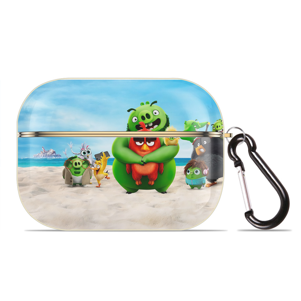 （画像用） Angry Birds アングリーバード 【AirPods Pro用】ハードシェル保護ケース｜耐衝撃・防指紋・カラビナ付き商品仕様