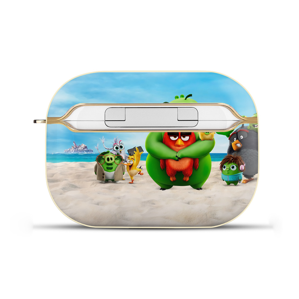 （画像用） Angry Birds アングリーバード 【AirPods Pro用】ハードシェル保護ケース｜耐衝撃・防指紋・カラビナ付き商品仕様