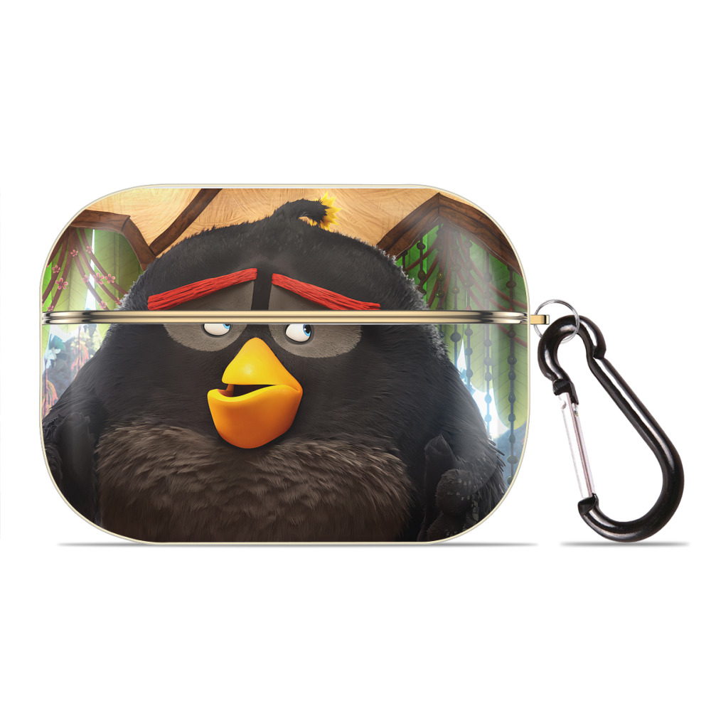 （画像用） Angry Birds アングリーバード 【AirPods Pro用】ハードシェル保護ケース｜耐衝撃・防指紋・カラビナ付き商品仕様