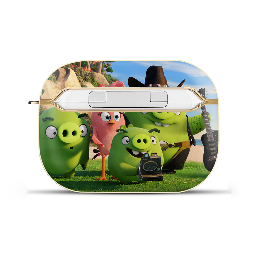 （画像用） Angry Birds アングリーバード 【AirPods Pro用】ハードシェル保護ケース｜耐衝撃・防指紋・カラビナ付き商品仕様
